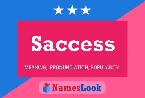 Saccess Name Poster