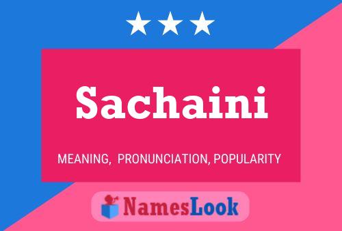 Sachaini Name Poster