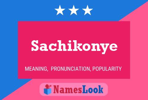 Sachikonye Name Poster