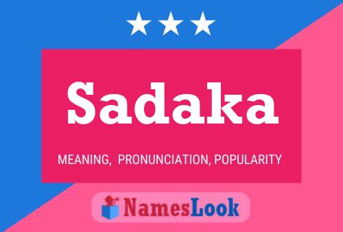 Sadaka Name Poster