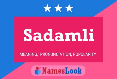 Sadamli Name Poster