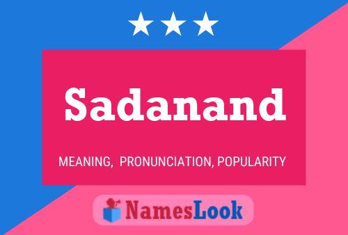 Sadanand Name Poster