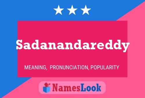 Sadanandareddy Name Poster