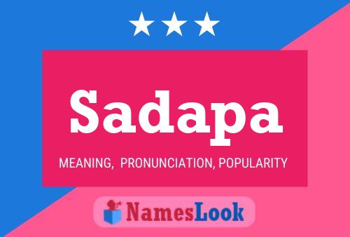 Sadapa Name Poster