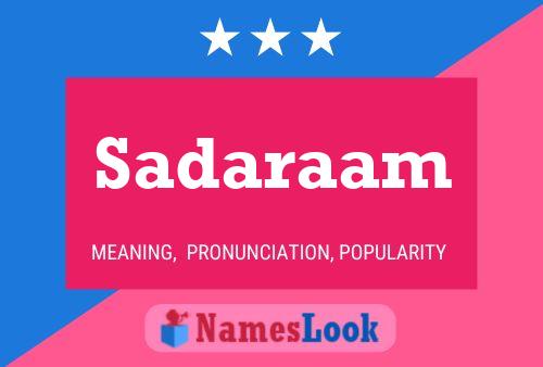 Sadaraam Name Poster