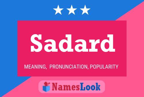 Sadard Name Poster