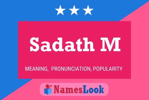 Sadath M Name Poster