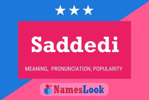 Saddedi Name Poster