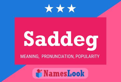 Saddeg Name Poster