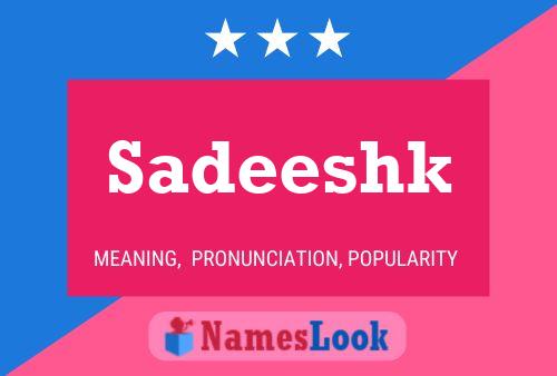 Sadeeshk Name Poster