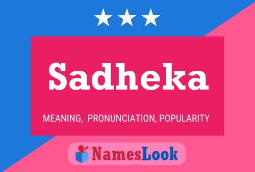 Sadheka Name Poster