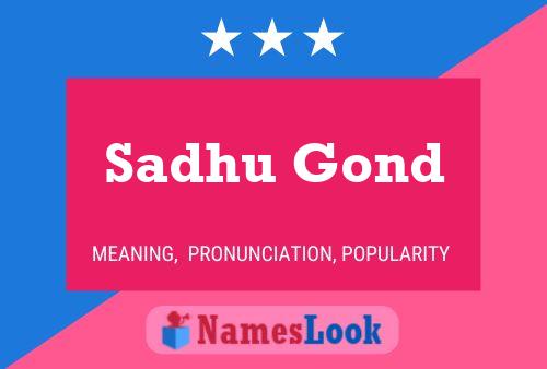 Sadhu Gond Name Poster