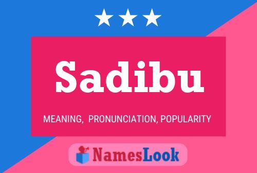 Sadibu Name Poster