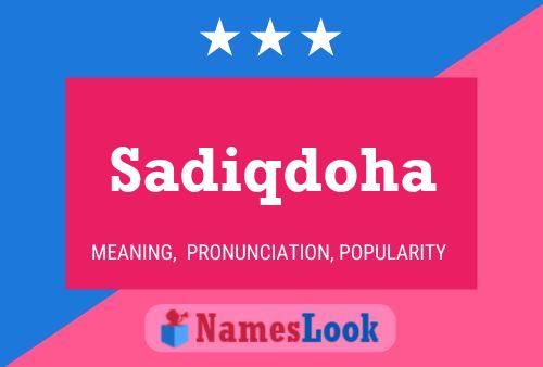 Sadiqdoha Name Poster