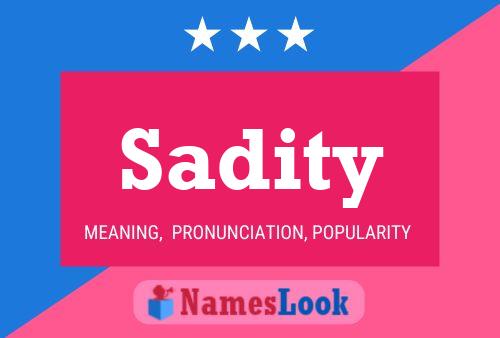 Sadity Name Poster