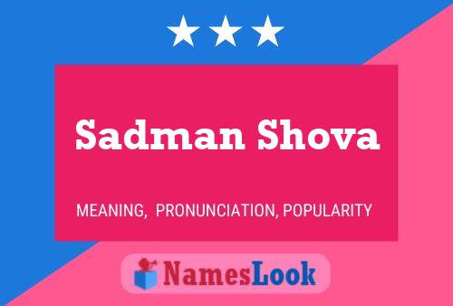 Sadman Shova Name Poster