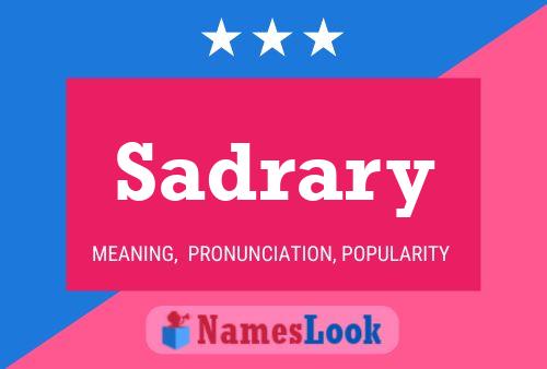 Sadrary Name Poster