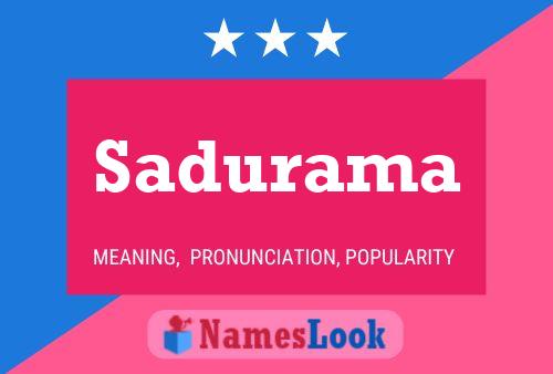 Sadurama Name Poster