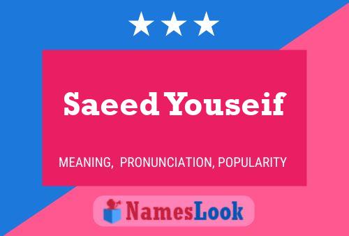 Saeed Youseif Name Poster