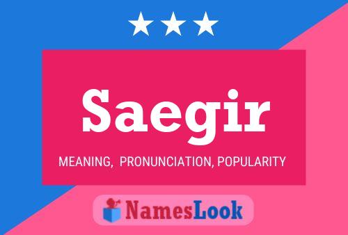 Saegir Name Poster