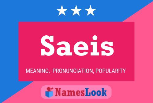 Saeis Name Poster