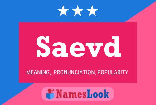 Saevd Name Poster