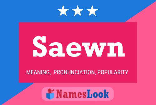 Saewn Name Poster