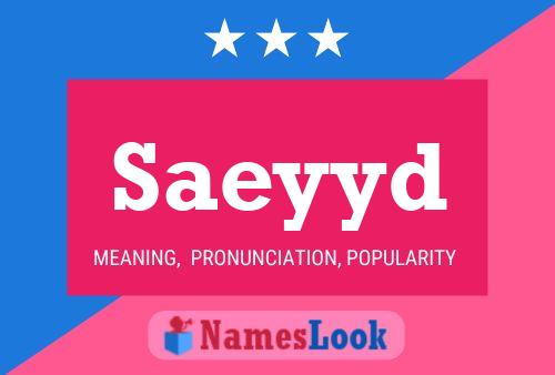 Saeyyd Name Poster