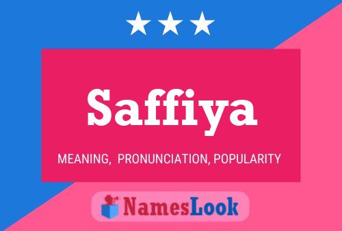 Saffiya Name Poster