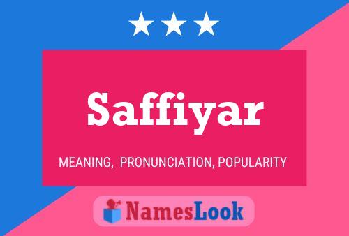 Saffiyar Name Poster