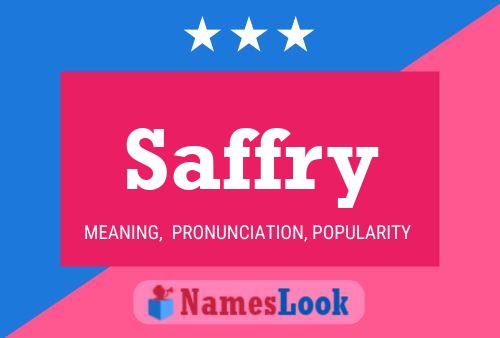 Saffry Name Poster