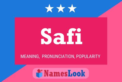 Safi Name Poster