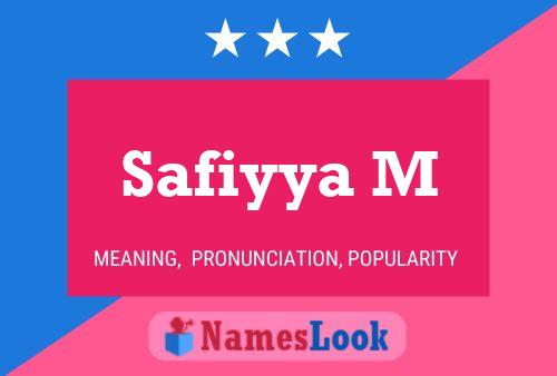 Safiyya M Name Poster