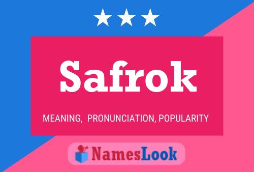 Safrok Name Poster