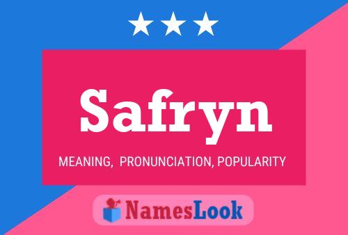 Safryn Name Poster