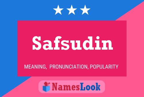 Safsudin Name Poster