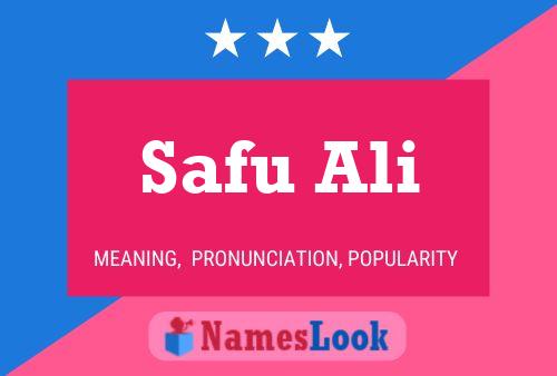 Safu Ali Name Poster