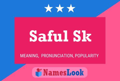 Saful Sk Name Poster