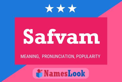 Safvam Name Poster