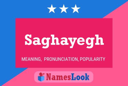 Saghayegh Name Poster