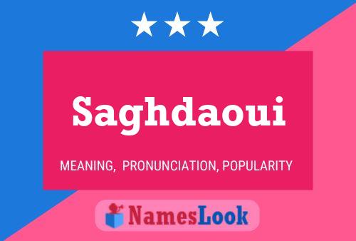 Saghdaoui Name Poster