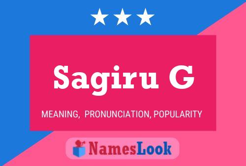 Sagiru G Name Poster