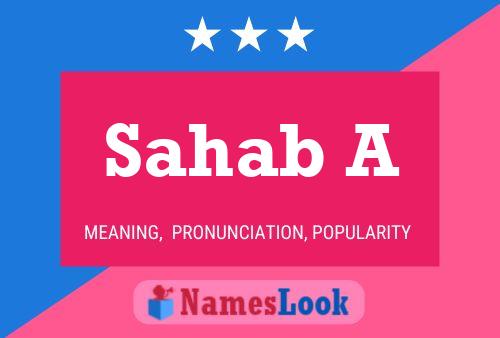 Sahab A Name Poster