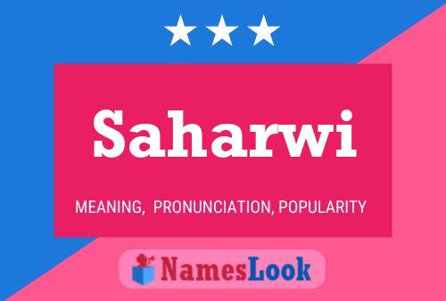 Saharwi Name Poster