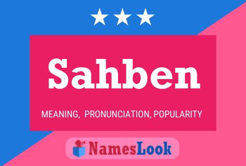 Sahben Name Poster