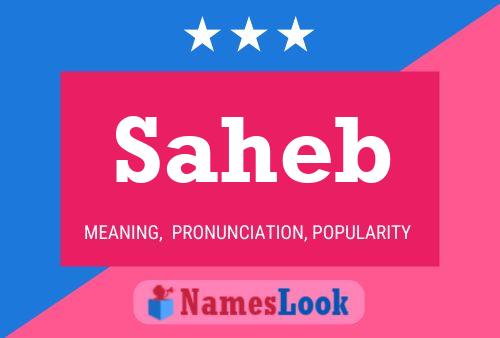 Saheb Name Poster