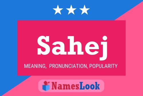 Sahej Name Poster