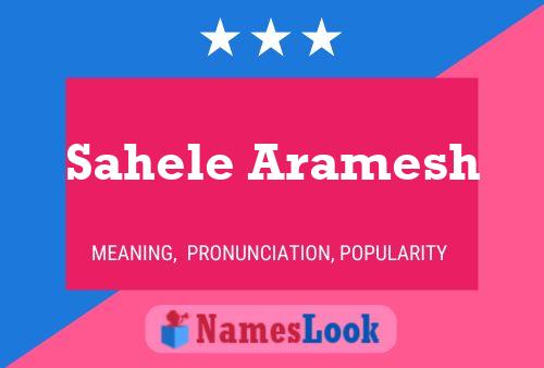 Sahele Aramesh Name Poster