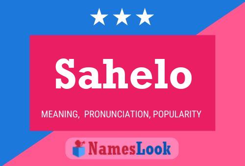 Sahelo Name Poster