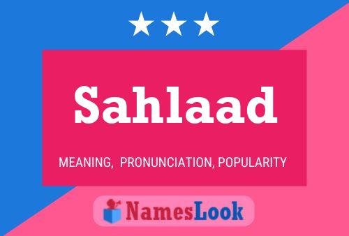 Sahlaad Name Poster